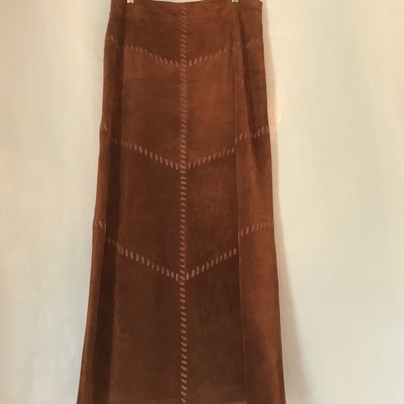 Bagatelle Suede Leather Skirt Size 10 - Picture 2 of 6